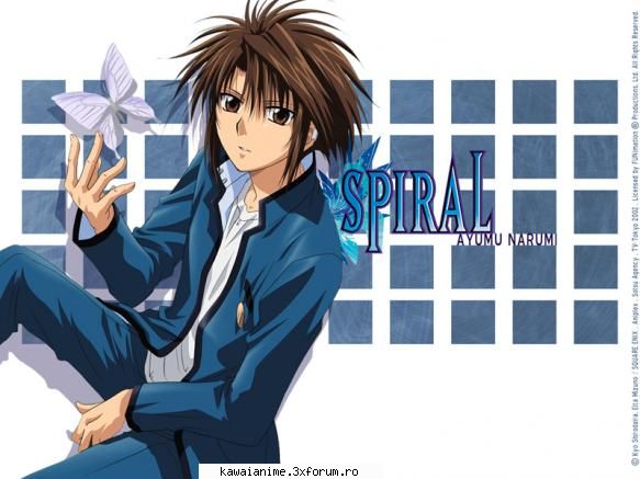 narumi ayumu the spiral, ayumu very but very and has lot fears that cannot surpass his own perfect